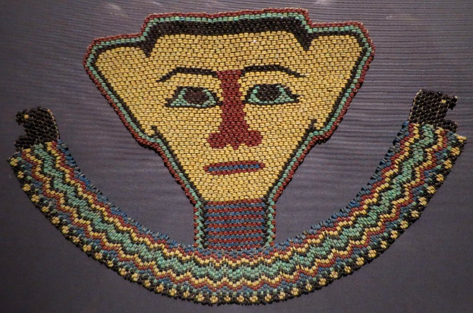 Beaded mummy mask, Saite period, California Palace of the Legion of Honor
