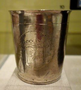 Beaker by Mathias Hielm, Copenhagen, Denmark, 1680, silver - Albany Institute of History and Art - DSC07982