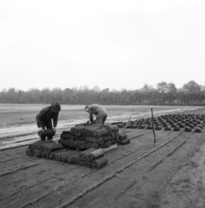 Bedrijven, graszoden, werkzaamheden, heidemij-barenbrug, De Rips, Bestanddeelnr 167-0880