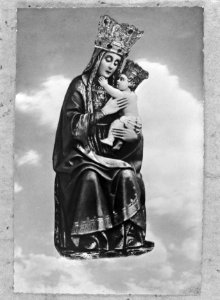 Beeld van de Madonna uit de bedevaartskerk Madonna del Sasso in Orselina, Bestanddeelnr 254-3710