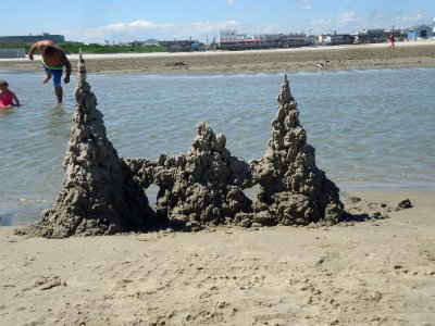 Beautiful drip-castle at Wildwood New Jersey