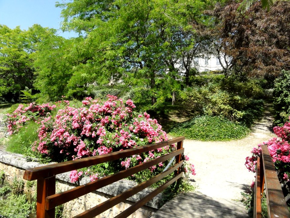Beaumont-sur-Sarthe (Sarthe) l'hotel de Ville et ses jardins (02)