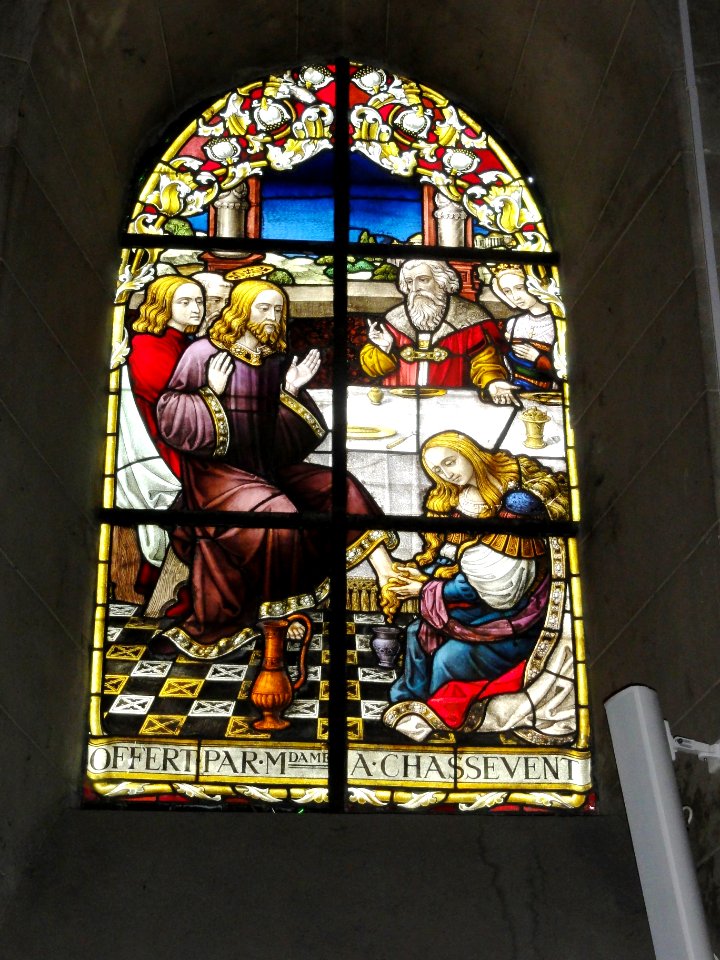 Beaumont-sur-Sarthe (Sarthe) église, vitrail 02
