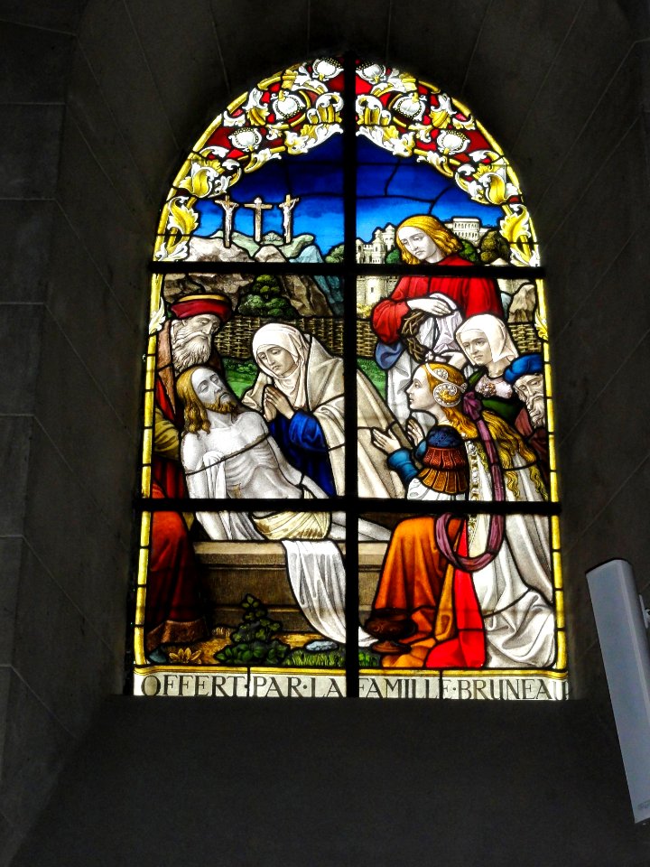 Beaumont-sur-Sarthe (Sarthe) église, vitrail 04