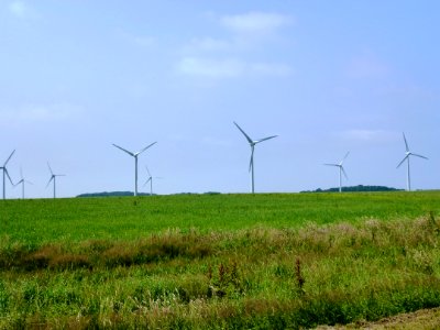Beaumetz-lès-Aire (Pas-de-Calais, Fr) éoliennes
