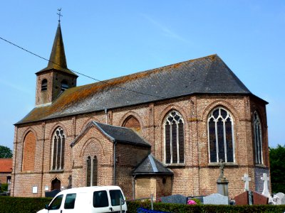 Beaumetz-lès-Aire (Pas-de-Calais, Fr) église Saint-Jean-Baptiste