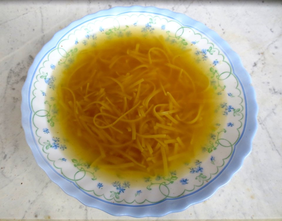 Beef soup with noodles