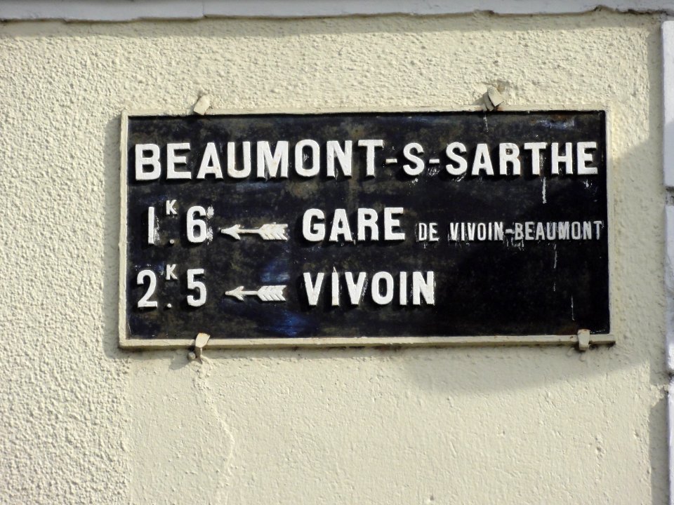 Beaumont-sur-Sarthe (Sarthe) plaque de cocher
