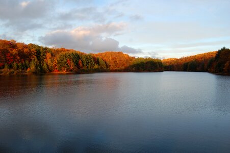 Fall lake view photo