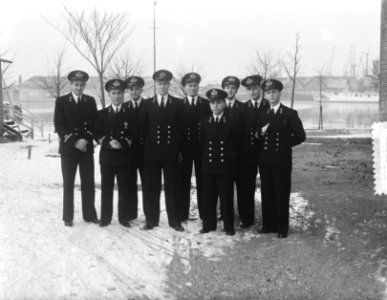 Beediging officieren Kattenburg. Groepje, Bestanddeelnr 905-4793