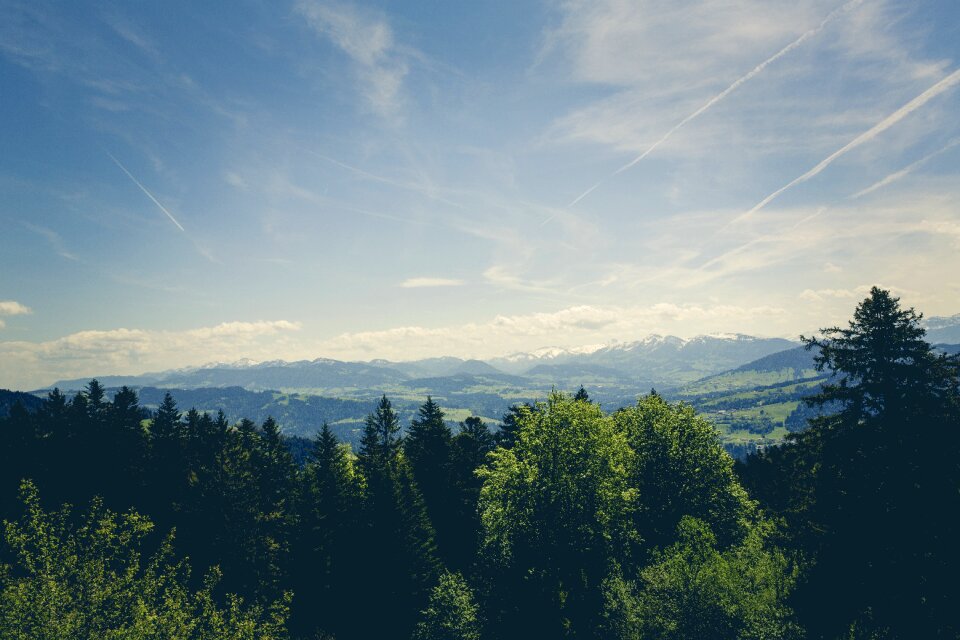 Mountainrange mountains panoramic view