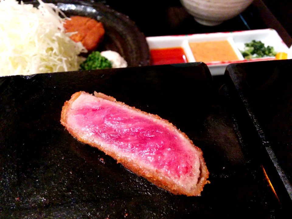 Beef at Gyukatsu Ichinisan in Akihabara