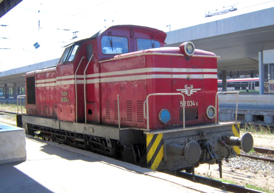 BDZ 52 034 at Sofia Central