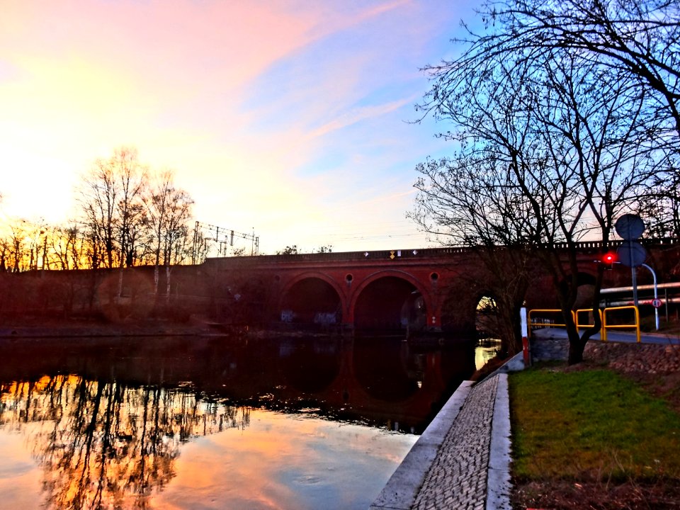 Bdg Rail bridge sunset 03-2014