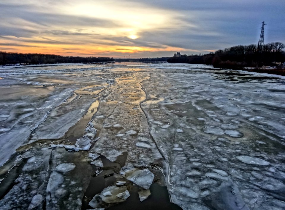 Bdg Vistula sunset 8 02-2014