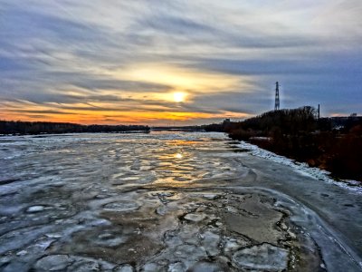 Bdg Vistula sunset 3 02-2014