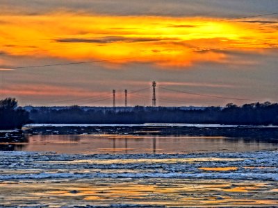 Bdg Vistula sunset 7 02-2014