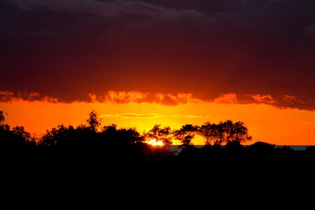 Sky evening clouds photo