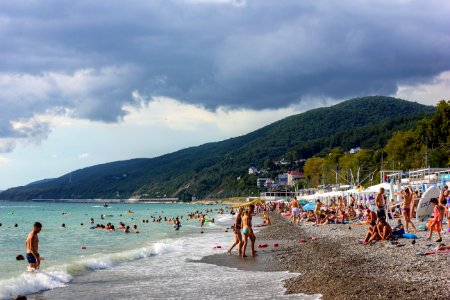 Beach in Lazarevskoye, Sochi