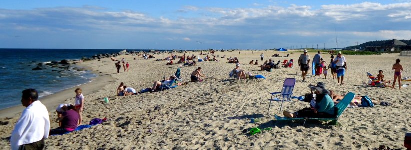 Beach scene at Sandy Hook NJ
