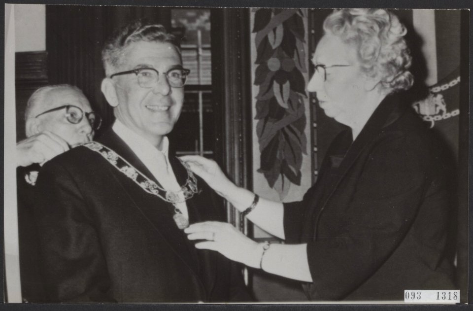 Beëdiging van burgemeester Wim Thomassen, Bestanddeelnr 093-1318