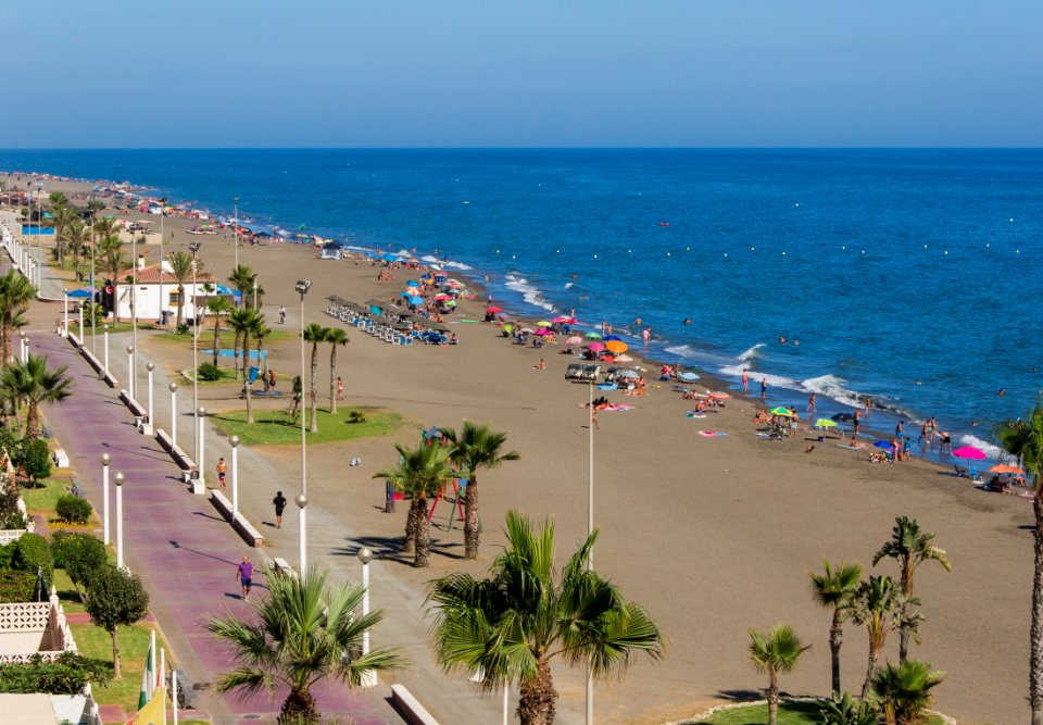 Beach, Rincon de la Victoria, Andalusia, Spain