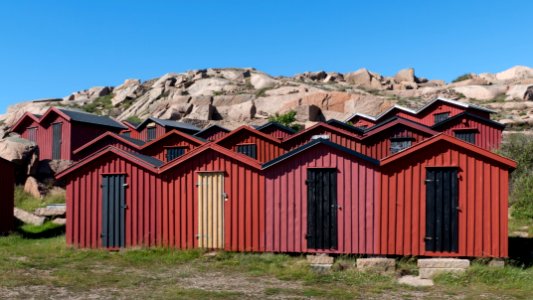 Beach huts at Stångehuvud 4