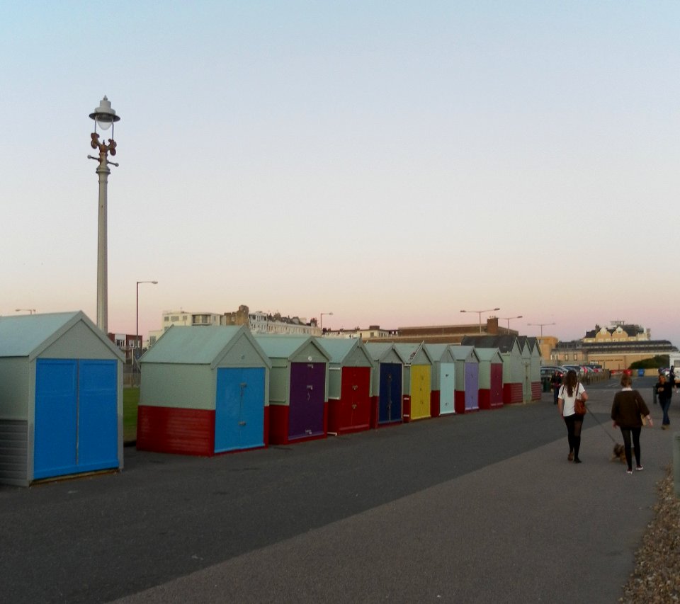 Beach Huts at King's Esplanade, Hove (September 2011)