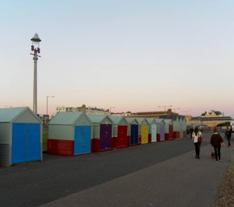 Beach Huts at King's Esplanade, Hove (September 2011)