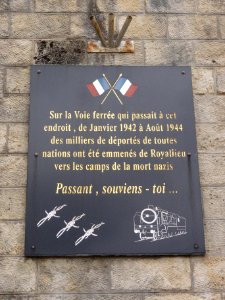 Belleu (Aisne) memorial voie ferrée déportés 1944 (03), plaque