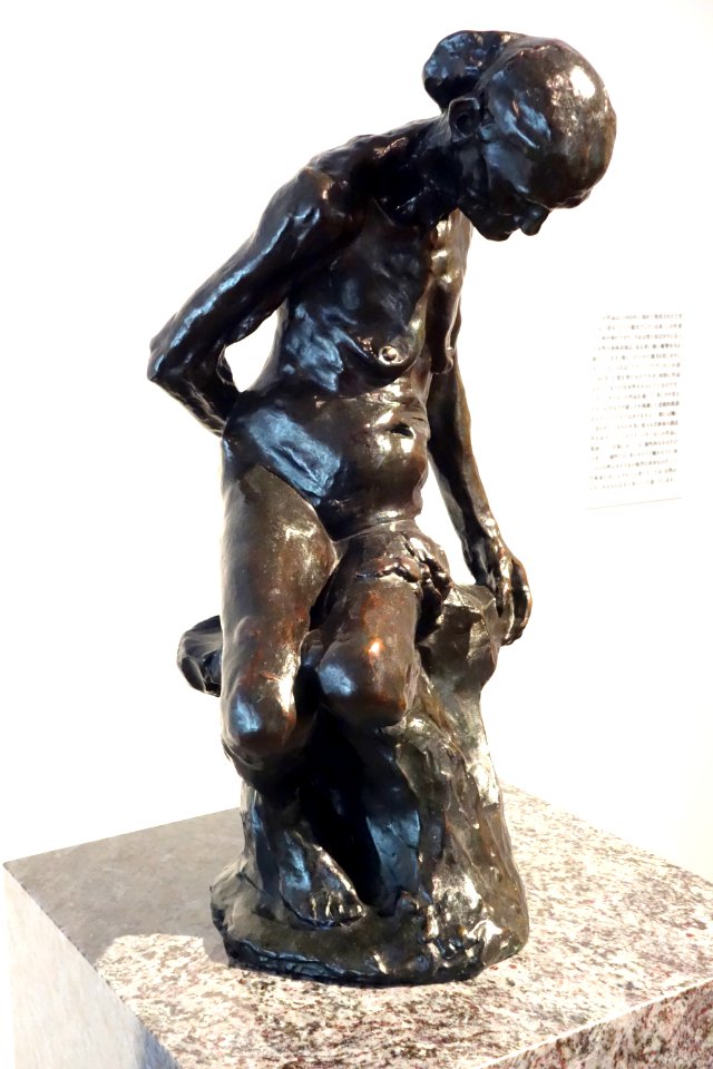 Belle Heaulmière by Auguste Rodin, 1885-1887, bronze, view 1 - National Museum of Western Art, Tokyo - DSC08575