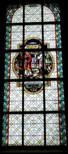 Bellersen - Kirche - Fenster - St. Meinulf bringt die Reliquien des hl. Liborius nach Paderborn photo