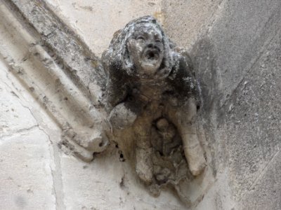 Belin-Béliet (Gironde) église de Béliet, modillon 04