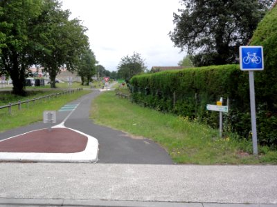 Belin-Béliet (Gironde) piste cyclable 02