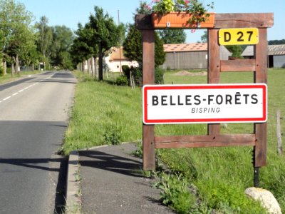 Belles-Forêts (Moselle) entrée de Bisping