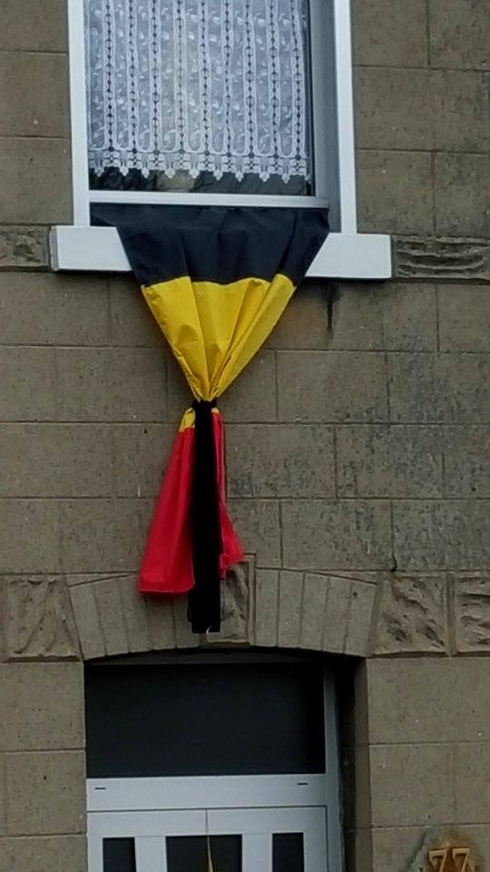 Belgian flag after terrorist attacks