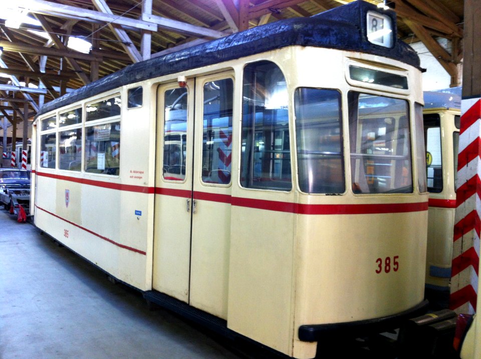 Beiwagen 385 Straßenbahnmuseum Halle