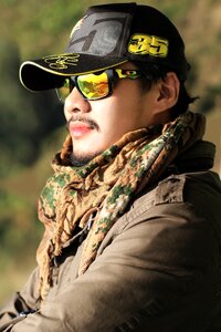 Sunglasses thailand cap photo