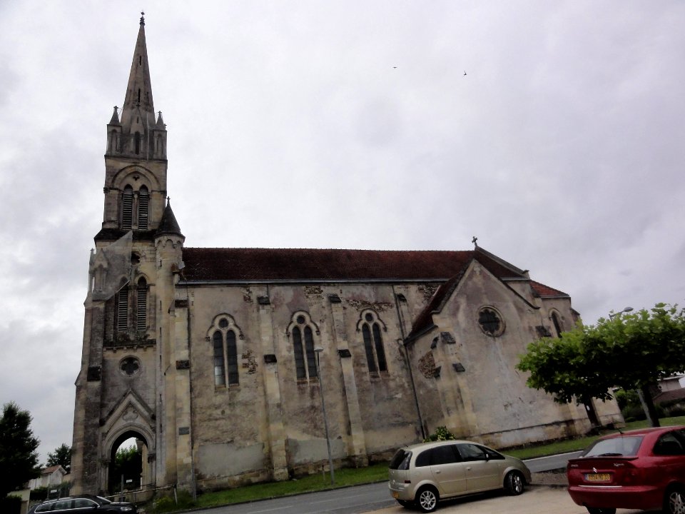 Belin-Béliet (Gironde) église Saint-Maurice de Béliet, extérieur