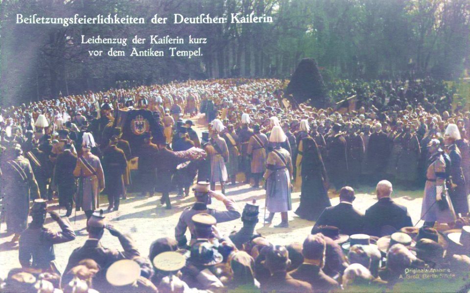 Beisetzung der Kaiserin Leichenzug Preußen