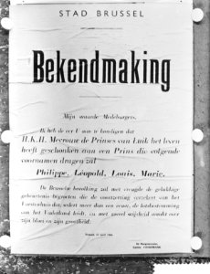 Bekendmaking van de geboorte van de zoon van Prinses Pao, Bestanddeelnr 911-1745