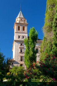 Bell tower Nuestra Señora de la Alhambra Granada Spain photo