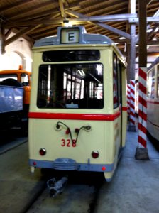 Beiwagen 328 Straßenbahnmuseum Halle