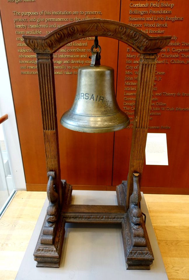 Bell from Pierpont Morgan's third steam yacht Corsair - Morgan Library & Museum - New York City - DSC06531