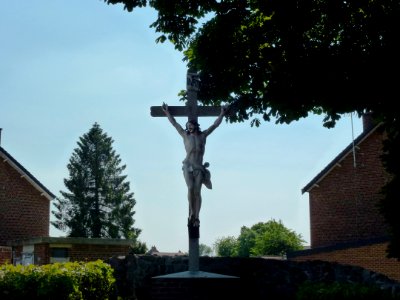 Bellaing (Nord, Fr) croix de chemin photo