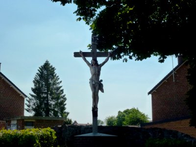 Bellaing (Nord, Fr) croix de chemin