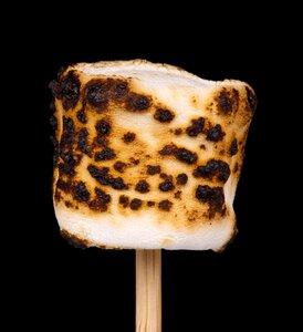 Roasted marshmallow black diet photo