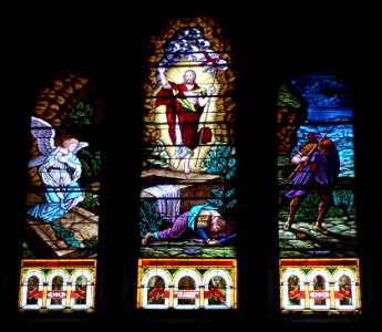 Beloit John the Baptist church Resurrection window 1 photo