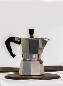 Old italian coffee machine make coffee italy