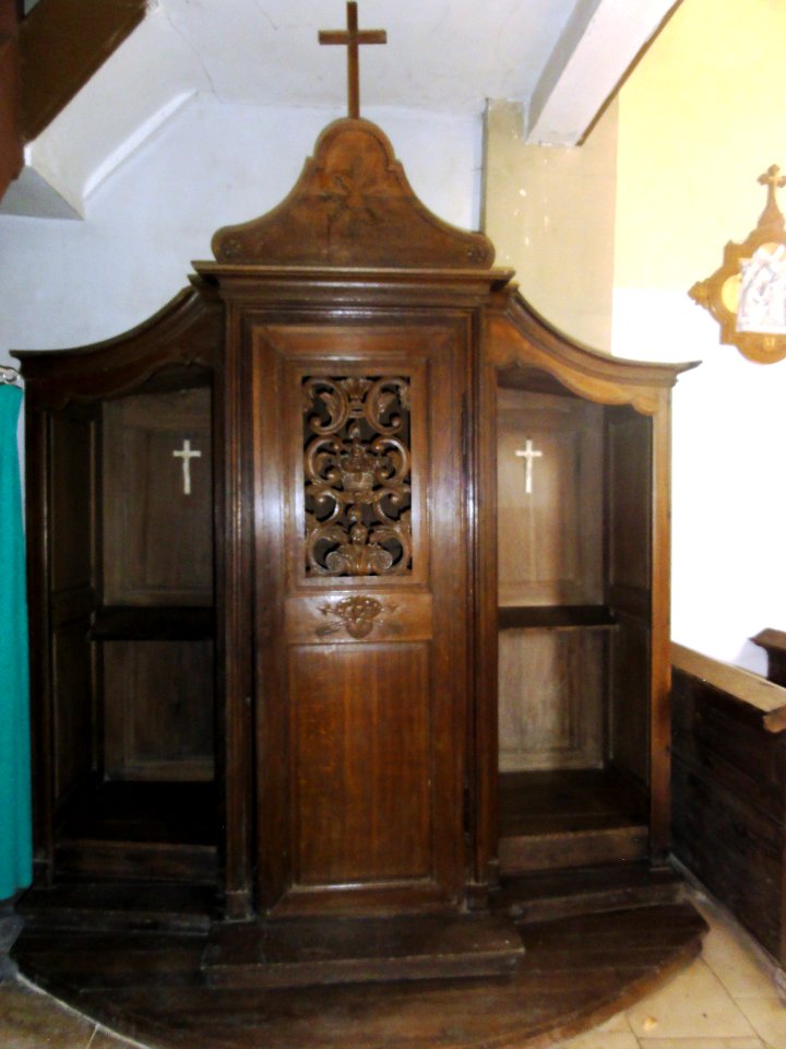 Belrupt-en-Verdunois (Meuse) église, confessional